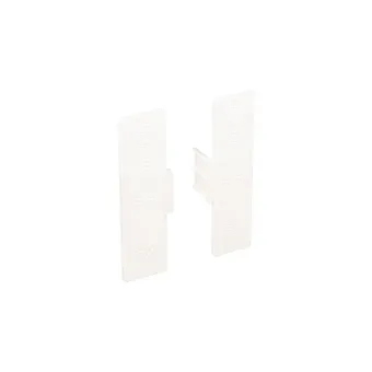 Endcaps 2 pcs. for double profile GOLA II, inner, white