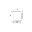 Profilis papildomas buitinei technikai GOLA II, L3700mm, juoda