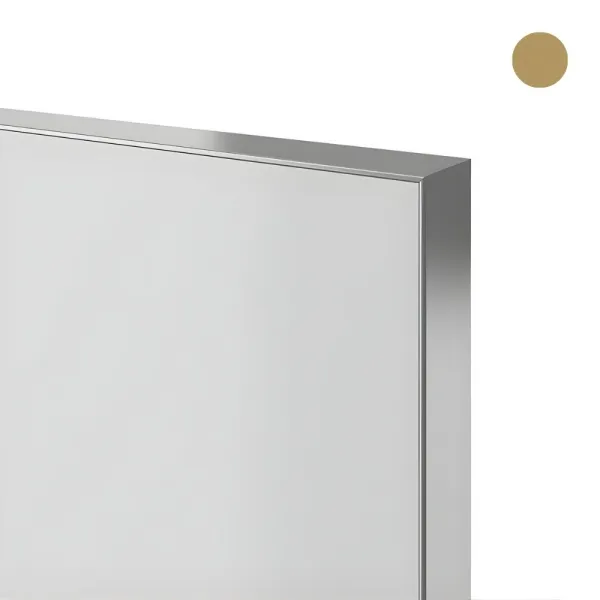 Frame profile 11, for gluing, L3500mm, brushed gold