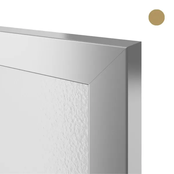 Frame profile 23, L3500mm, aluminium, brushed gold anodized