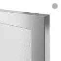 Frame profile 23, L3500mm, aluminium, brushed stainless steel anodized