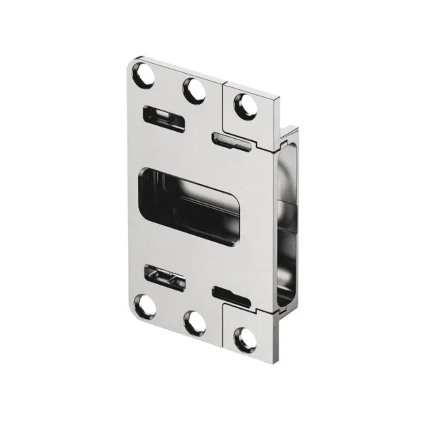 Hinge pockets Conecta, partially integrated, 2 pcs.,  with cover caps, nickel/white