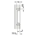 Hinge pockets Conecta, partially integrated, 2 pcs.,  with cover caps, nickel/white