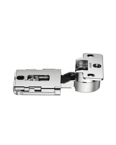 Concealed hinges Conecta, 2pcs., 94°, min.25mm wooden doors, full overlay, with soft close, nickel/white