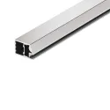 Frame profile Conecta, su rankenėle, 25x35,2mm, L3000mm, aluminium, titanium