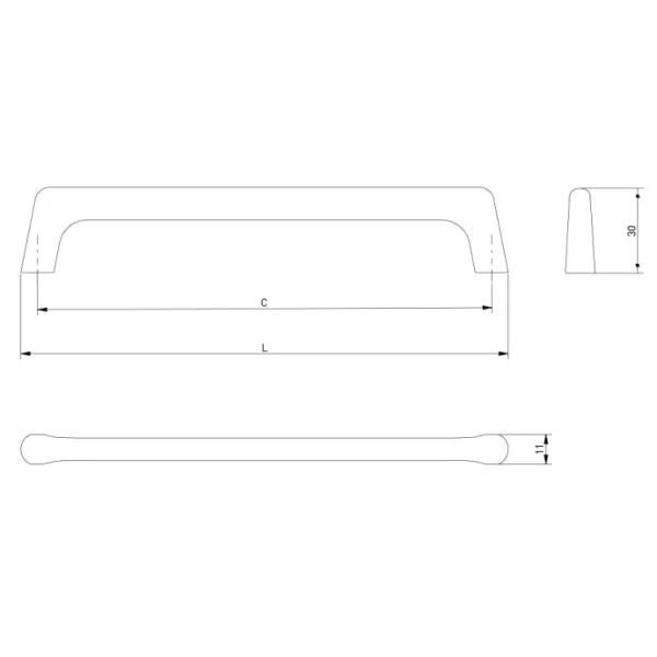 Handle OCTAVIO CC128mm L139mm cashmere