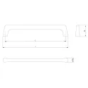 Handle OCTAVIO CC160mm L171mm cashmere