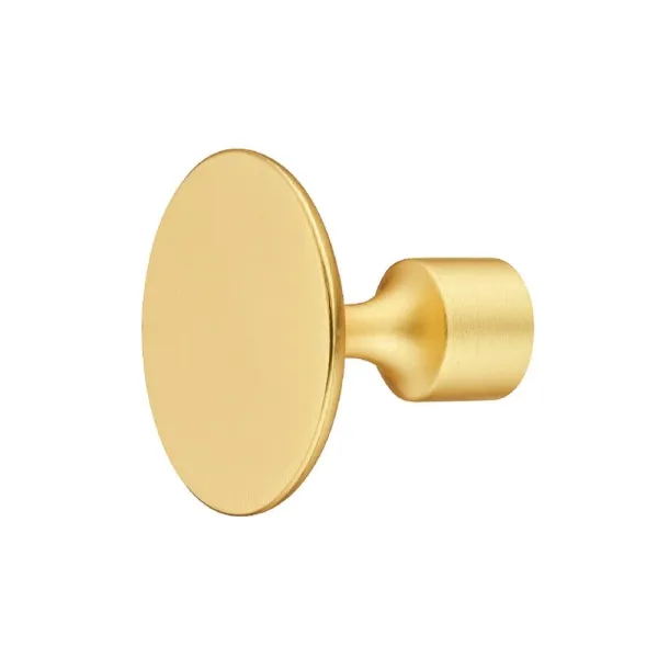 Knob FLOID, Ø35mm, H30mm, brushed gold