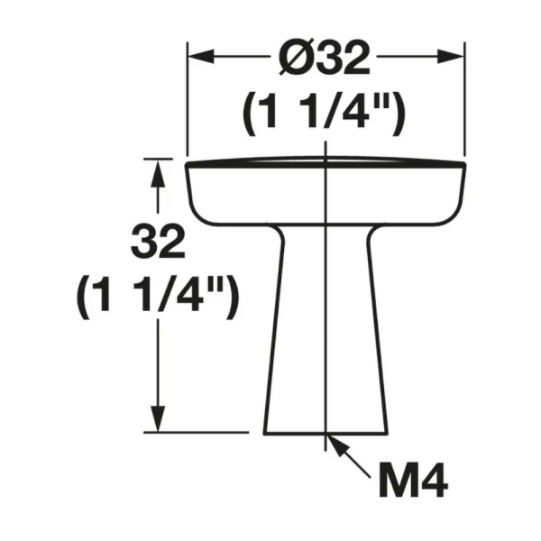Rankenėlė vieno taško H2570, 32x32mm, auksas šlifuotas