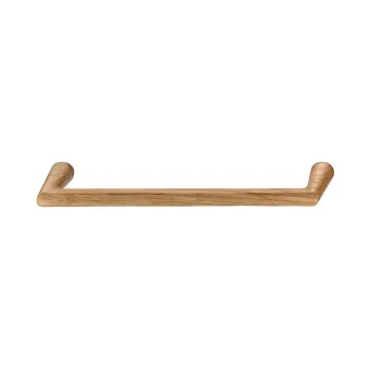 Rankenėlė medinė H2565, cc96mm, L109mm, lakuotas ąžuolas
