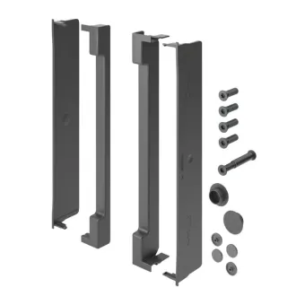 Mechanizmas FREE SLIM FLAP 1.12, įfrezuojamas, antracitas