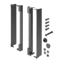 Mechanizmas FREE SLIM FLAP 1.10 push, įfrezuojamas, antracitas