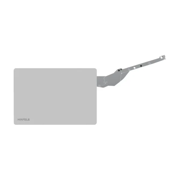 Mechanizmas FREE SLIM FLAP 1.10 push, prisukamas, pilkas