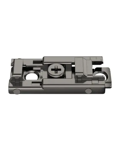 Straight mounting plate for hinge Metalla 540 Clip, H0mm, black