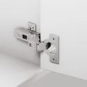 Hinge Metalla 540 Clip, Ø35mm, opening angle 110°, inset, with soft closing, 45/9.5, nickel 