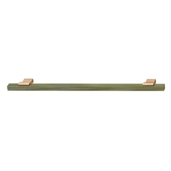 Rankenėlė 00065, cc320mm, L402mm, H37.5mm, žalia metallic/rožinis auksas matinis