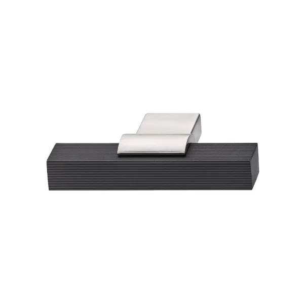 Rankenėlė vieno taško 00066, 82x37.5x22mm, juoda matinė/nikelis šlifuotas