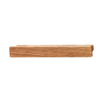 Handle 00072, cc160mm, L190mm, H24mm, lacquered natural oak