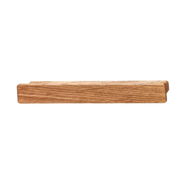 Handle 00072, cc160mm, L190mm, H24mm, lacquered natural oak