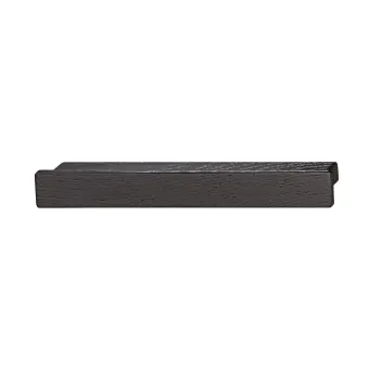 Handle 00072, cc160mm, L190mm, H24mm, lacquered black oak