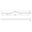 Rankenėlė 00082, cc1056mm, L1135mm, chromas matinis