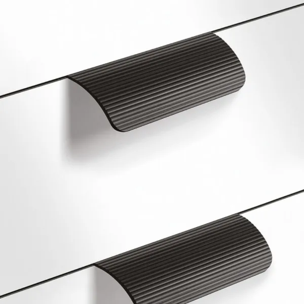 Profile handle 00074, cc90mm, L130mm, black aluminium