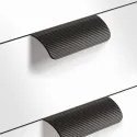 Profile handle 00074, cc90mm, L130mm, matt chrome aluminium