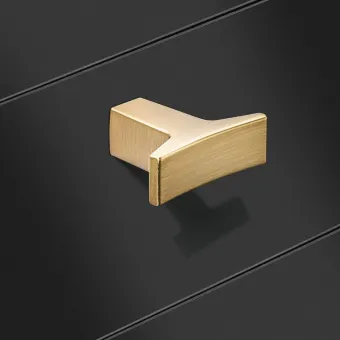 Rankenėlė vieno taško H2545, 40x32mm, auksas šlifuotas