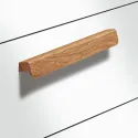 Handle FLAPP, cc32mm, L70mm, H24mm, lacquered walnut
