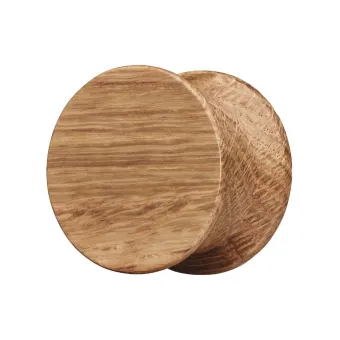 Rankenėlė vieno taško 32164, Ø40x26mm, lakuotas ąžuolas