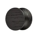 Knob 32164, Ø40x26mm, lacquered black ash