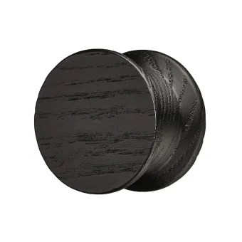 Knob 32164, Ø40x26mm, lacquered black ash
