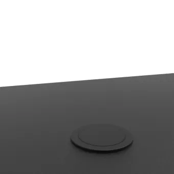 Socket Element Pop-Up, Lowerable, 1xSchuko, 1xUSB-C charger, cable L2000mm, black