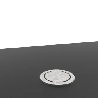 Rozečių blokas Pop-Up, ištraukiamas 1xSchuko, 1xUSB-Ckroviklis, laidas L2000mm, nerūdijantis plienas