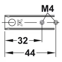 Ball bearing runners, single extension H17mm L342mm 10kg