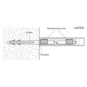 Paslėptas laikiklis lentynai ≥22mm ⌀14,2mm