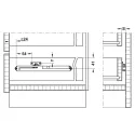 Soft-close mechanism for wooden drawers 50kg