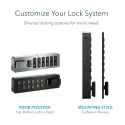 Electronic lock Versa Keypad, 14-22mm, black