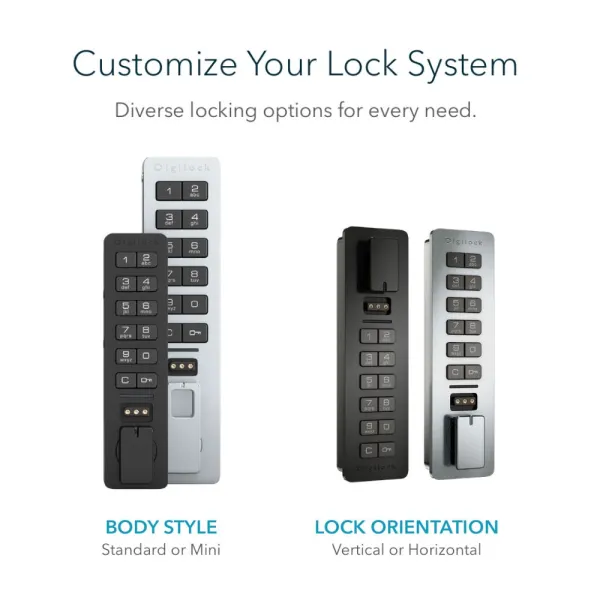 Electronic lock Versa Keypad, 22-30mm, brushed nickel