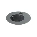 Power distributing unit Powerdot Compact 60, 1 socket type F, 1 cable grommet, black