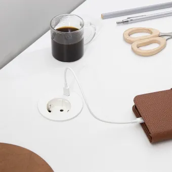 Power distributing unit Powerdot Compact 62, 1 socket type F, 1 USB-C charger 30W, white