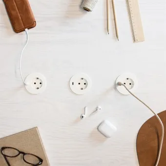 Rozečių blokas PowerDot Compact 62 1xF 1xUSB-C 30W, balta