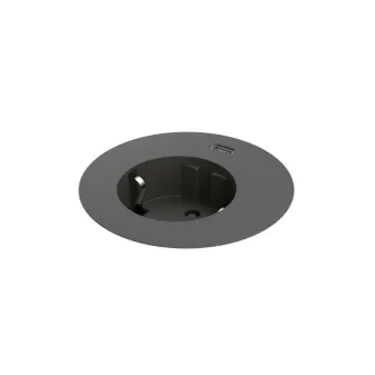 Power distributing unit Powerdot Compact 62, 1 socket type F, 1 USB-C charger 30W, black