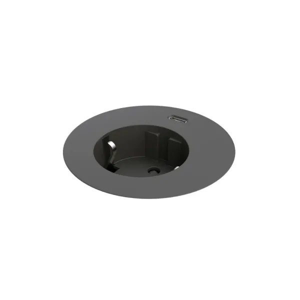 Rozečių blokas PowerDot Compact 62 1xF 1xUSB-C 30W, juoda