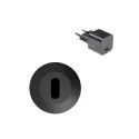 USB įkroviklis NanoKit 01, 1xUSB-C, 20W, laidas L1000, juoda