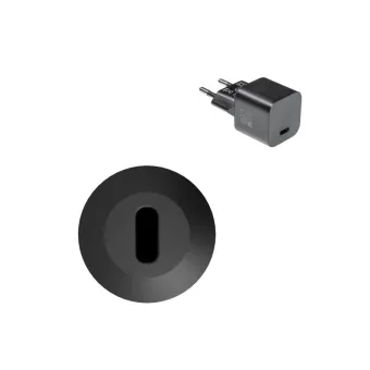 USB įkroviklis NanoKit 01, 1xUSB-C, 20W, laidas L1000, juoda