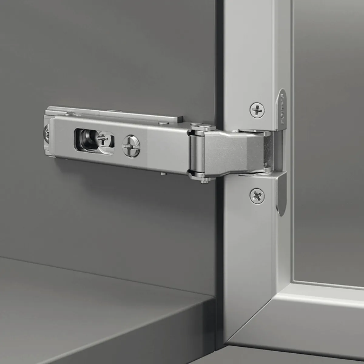 Hinges for narrow aluminum profiles