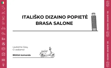 La Giornata Italiana - Itališko dizaino popietė BRASA salone birželio 5 d.